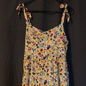 Old Navy Floral Tie-Shoulder Fit & Flare Cami Mini Dress